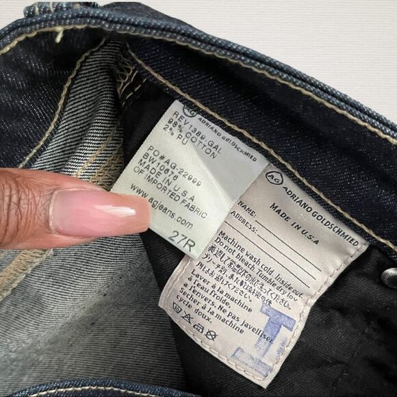 AG Adriano Goldschmied Womens The Legging Ankle Super Skinny Jeans 27R Dark Wash - Picture 5 of 8